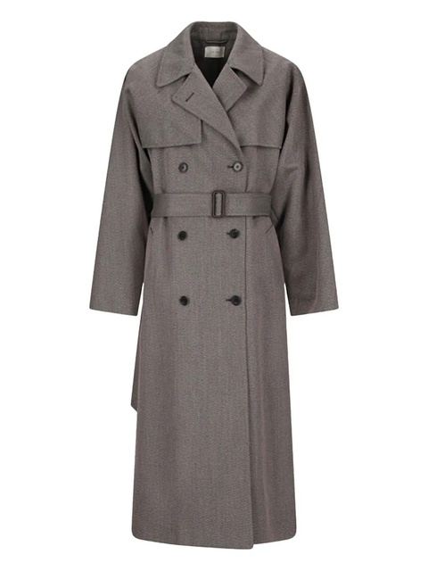 The Row Rhydian belted double-breasted coat - Brown - zdjęcie produktu nr 1