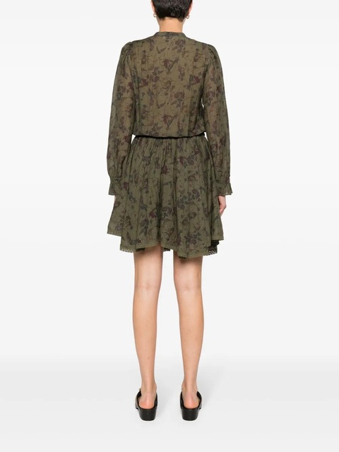 Zadig&Voltaire Ranil floral-print mini dress - Green - zdjęcie produktu nr 2