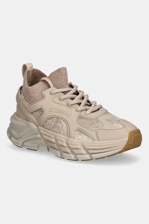 Iceberg sneakersy ICB-One kolor beżowy IDSOCK05 - zdjęcie produktu nr 1