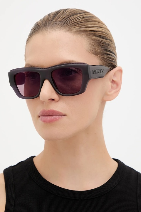 Jimmy Choo okulary przeciwsłoneczne damskie kolor fioletowy 0JC6003U - zdjęcie produktu nr 1