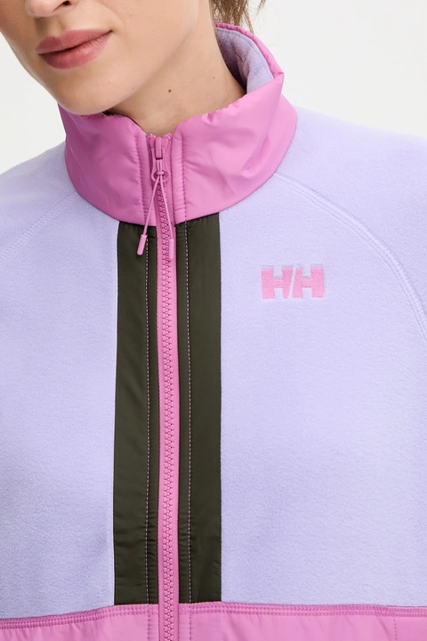 Helly Hansen bluza sportowa Rig kolor fioletowy wzorzysta 54078 - zdjęcie produktu nr 1