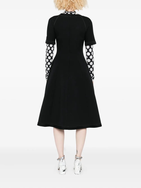 Marni short-sleeve flared dress - Black - zdjęcie produktu nr 2