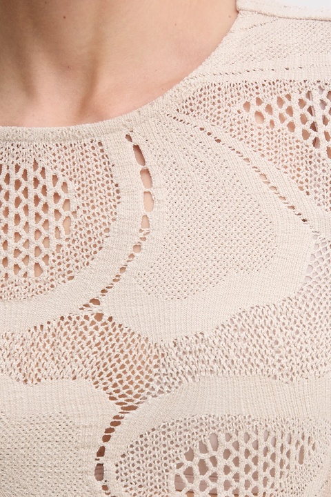 Sisley sweter damski kolor beżowy lekki 3IIDL107T - zdjęcie produktu nr 2