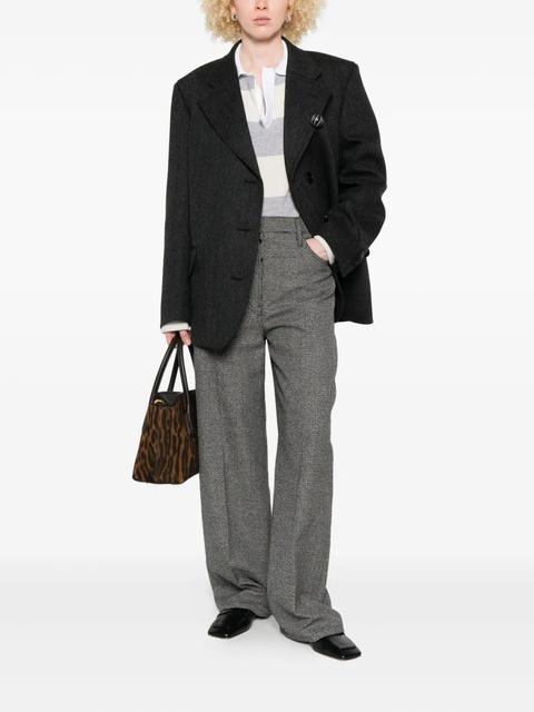 Prada checked trousers - Grey - zdjęcie produktu nr 2