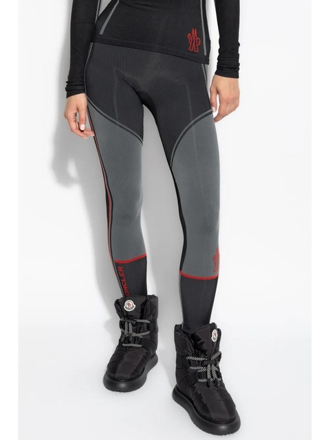 Moncler Grenoble stretch-design leggings - Grey - zdjęcie produktu nr 2
