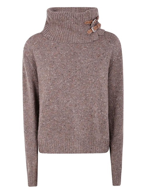Lauren Ralph Lauren buckle halterneck sweater - Brown - zdjęcie produktu nr 1