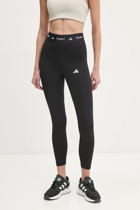 adidas Performance legginsy treningowe Techfit kolor czarny z nadrukiem IT2273 - zdjęcie produktu nr 1