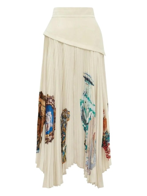 ALEMAIS Orazio pleated skirt - Neutrals - zdjęcie produktu nr 1