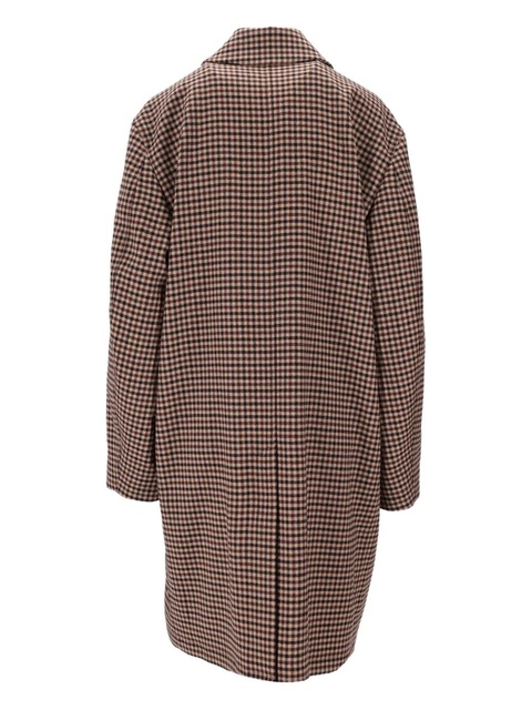 Saint Laurent Vichy checked mac coat - Brown - zdjęcie produktu nr 2