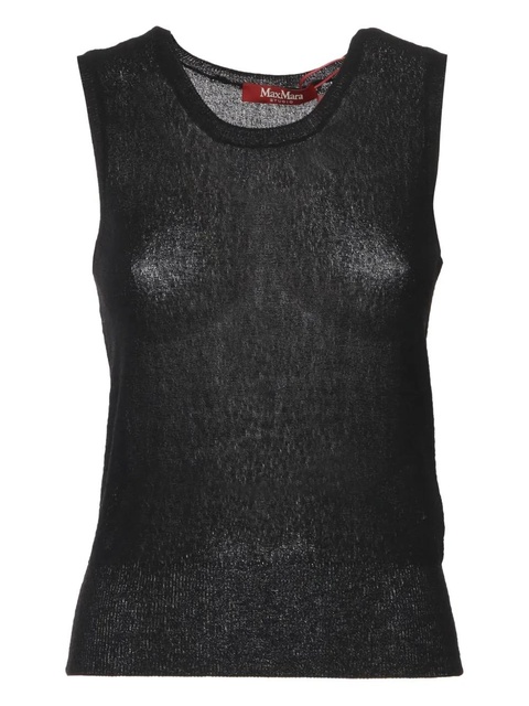 Max Mara round-neck sleeveless top - Black - zdjęcie produktu nr 2