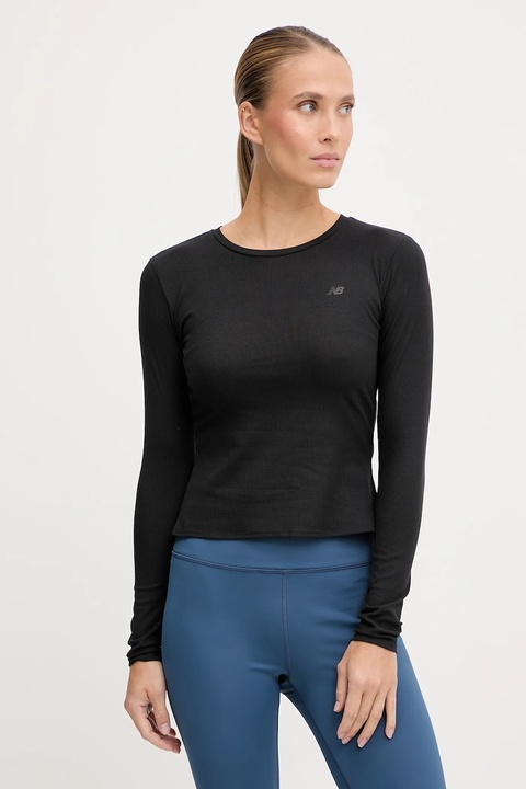 New Balance longsleeve treningowy kolor czarny WT53133BK - zdjęcie produktu nr 1