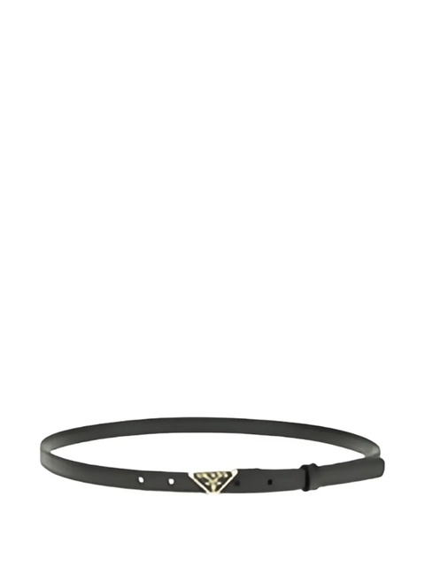 Prada triangle-logo leather belt - Black - zdjęcie produktu nr 2