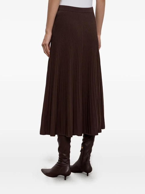Simkhai Chiara pleated midi skirt - Brown - zdjęcie produktu nr 2