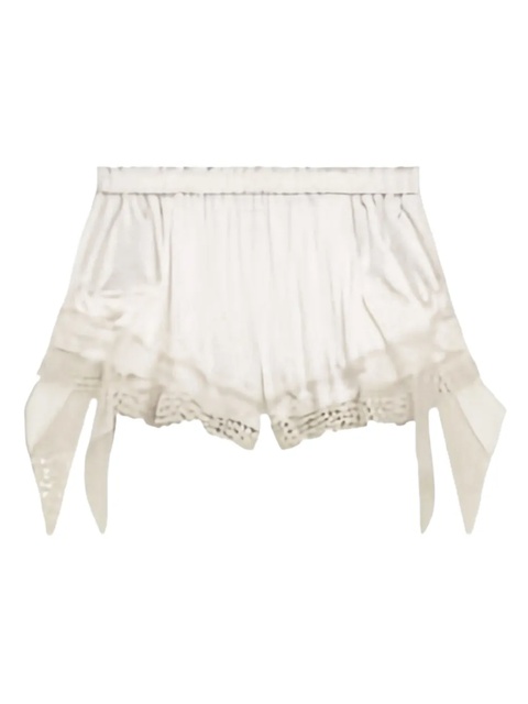 ISABEL MARANT Ildana lace-trimmed shorts - Neutrals - zdjęcie produktu nr 1