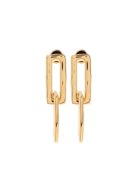 Jil Sander Rectangular Frame earrings - Gold - zdjęcie produktu nr 1