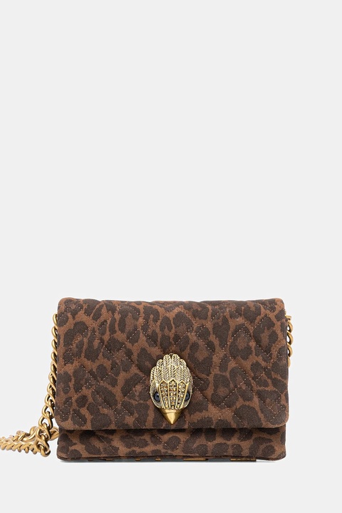Kurt Geiger London torebka zamszowa MINI KENSINGTON kolor brązowy 9594535289 - zdjęcie produktu nr 1