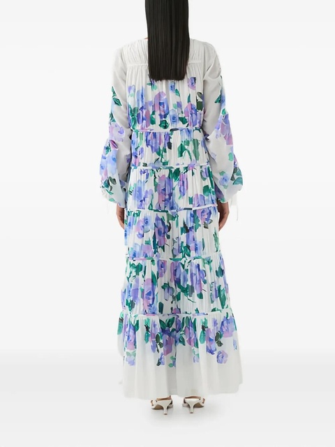 Aje Clover floral tiered maxi dress - White - zdjęcie produktu nr 1