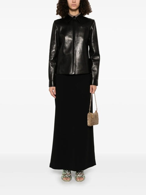 FENDI leather shirt - Black - zdjęcie produktu nr 2