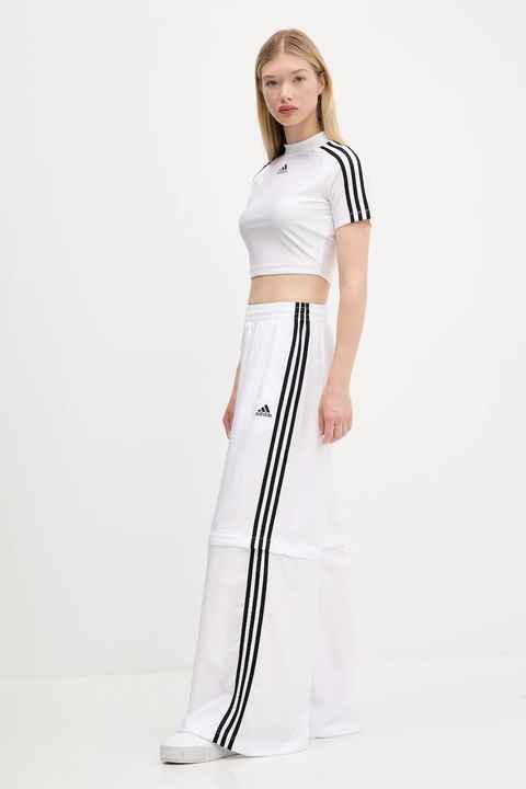 adidas Originals spodnie dresowe Oversized Trackpants damskie kolor biały z aplikacją KE7571 - zdjęcie produktu nr 2