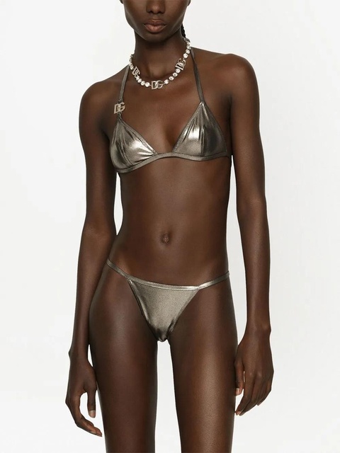 Dolce & Gabbana KIM DOLCE&GABBANA DG-logo triangle bikini - Silver - zdjęcie produktu nr 2