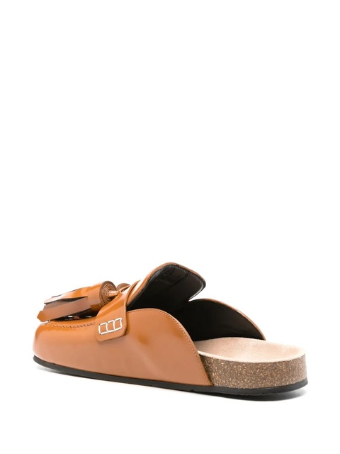 JW Anderson tassel-detail leather mules - Brown - zdjęcie produktu nr 2