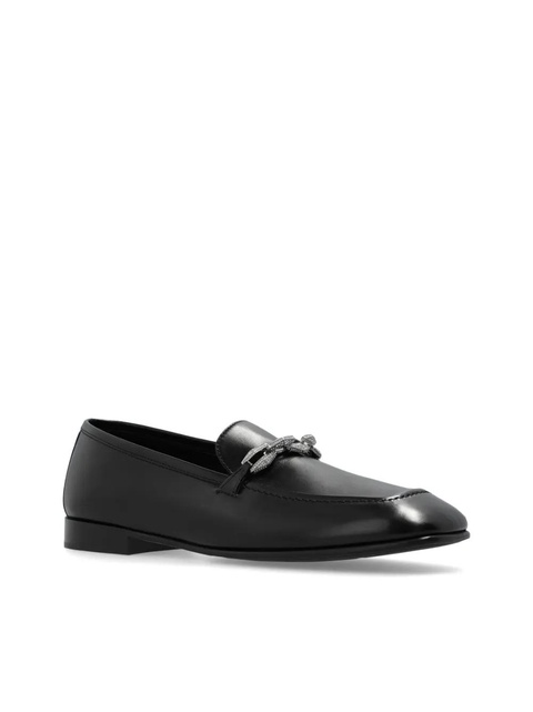 Jimmy Choo Tilda leather loafers - Black - zdjęcie produktu nr 2