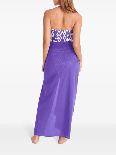 ERES gathered cotton sarong - Purple - zdjęcie produktu nr 2