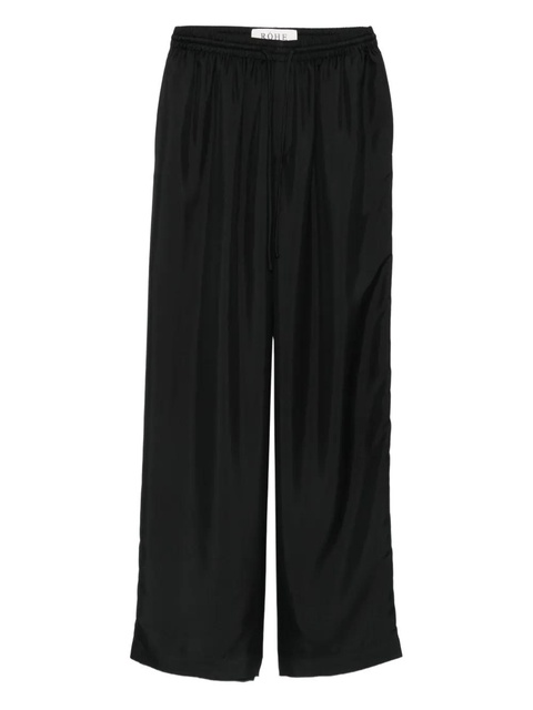 Róhe drawstring-waist silk trousers - Black - zdjęcie produktu nr 2