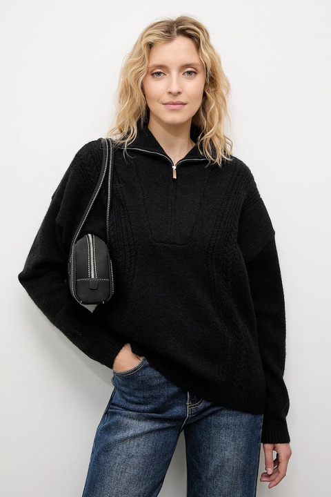 Answear.LAB sweter z kaszmirem kolor czarny z golfem - zdjęcie produktu nr 1