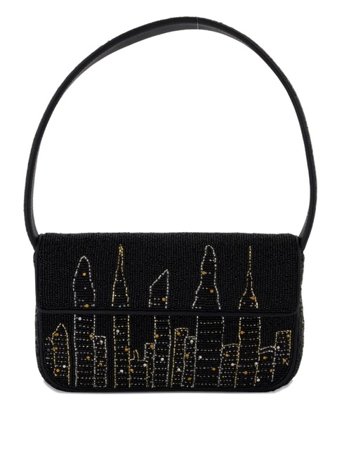 STAUD Tommy beaded skyline shoulder bag - Black - zdjęcie produktu nr 2