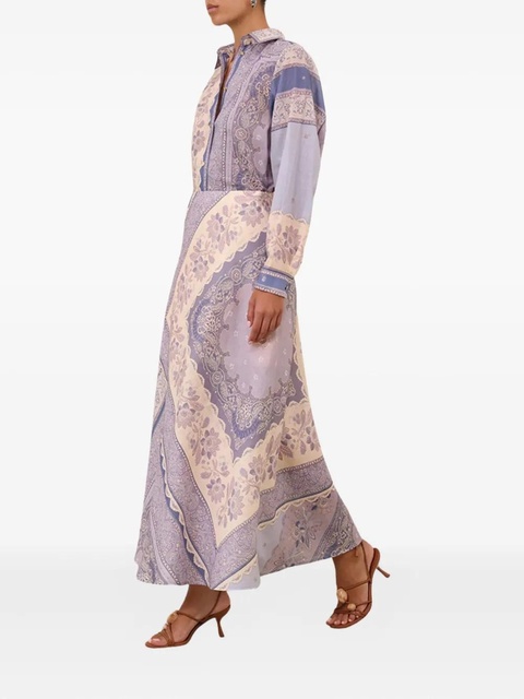 ZIMMERMANN mix-print button-up shirt - Blue - zdjęcie produktu nr 2