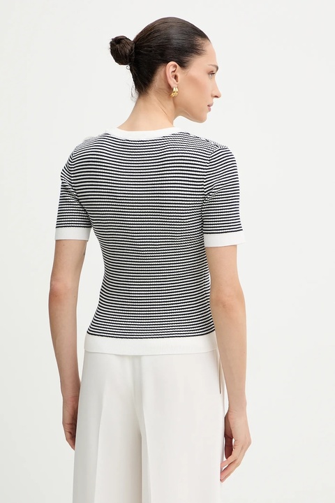 Morgan bluzka damska kolor granatowy w pasy MCAMELI - zdjęcie produktu nr 2