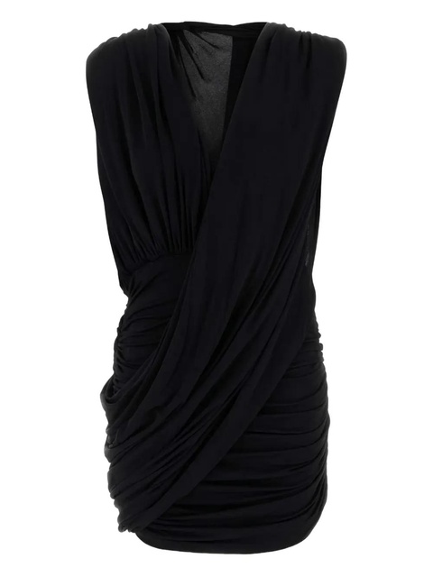Magda Butrym draped cowl-neck mini dress - Black - zdjęcie produktu nr 1
