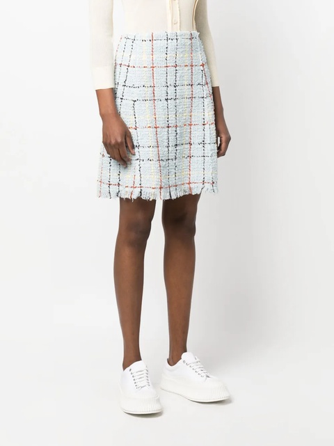 Marni check-pattern A-line skirt - Blue - zdjęcie produktu nr 2
