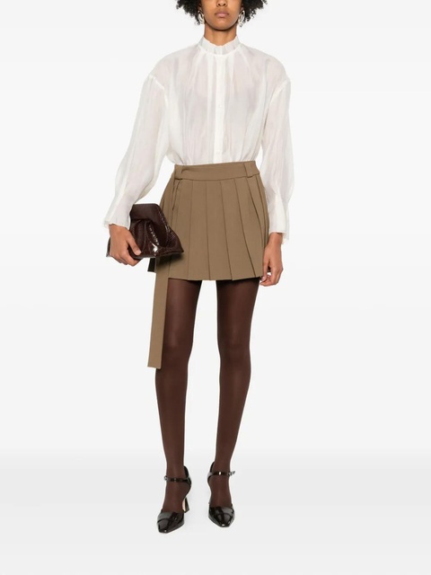 Eleh ruffled high-neck blouse - Neutrals - zdjęcie produktu nr 1