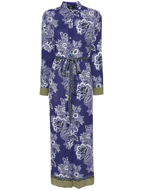 ETRO floral-print shirtdress - Blue - zdjęcie produktu nr 1