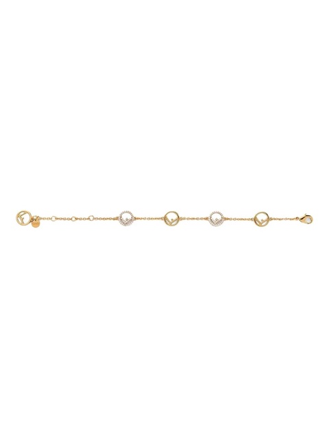 FENDI logo crystal bracelet - Gold - zdjęcie produktu nr 2