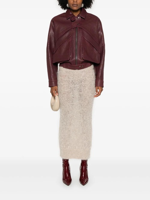 Blumarine brushed maxi skirt - Neutrals - zdjęcie produktu nr 2