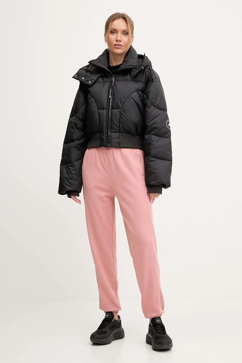 adidas by Stella McCartney kurtka ASMC Crop kolor czarny zimowa JW2027 - zdjęcie produktu nr 2