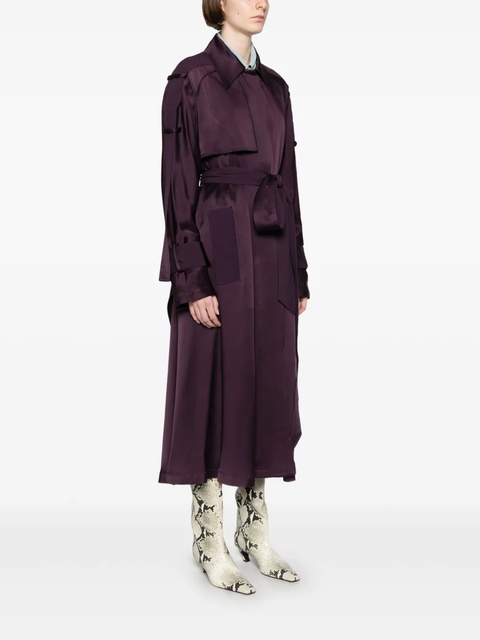 Victoria Beckham satin trench coat - Purple - zdjęcie produktu nr 2
