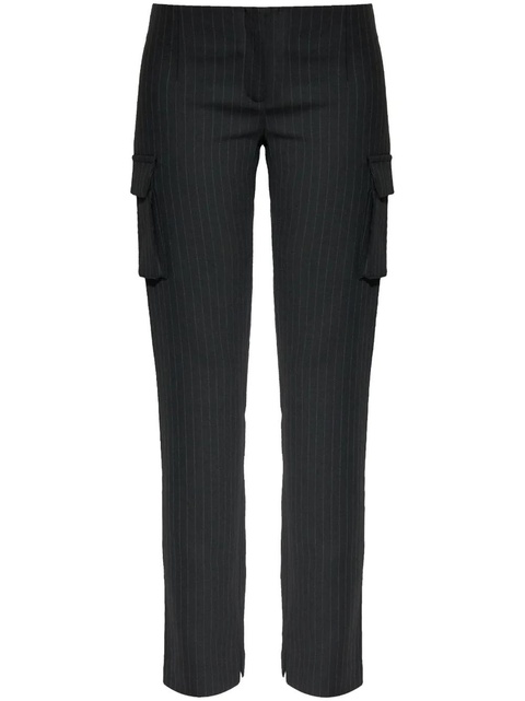 MISBHV pinstriped straight trousers - Black - zdjęcie produktu nr 1