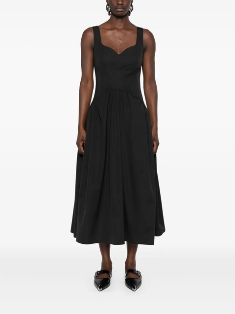 Alexander McQueen sweetheart-neck midi dress - Black - zdjęcie produktu nr 2
