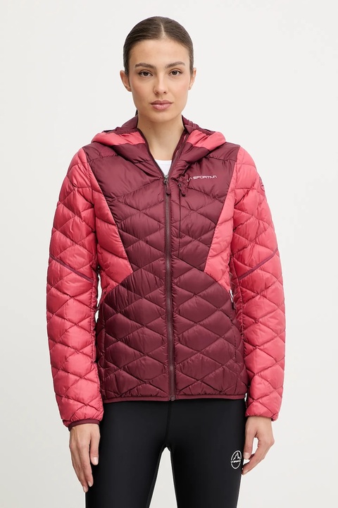 LA Sportiva kurtka sportowa puchowa Pinnacle Down kolor bordowy ZASJ098 - zdjęcie produktu nr 1