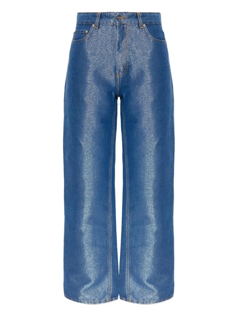 GANNI metallic-effect jeans - Blue - zdjęcie produktu nr 1