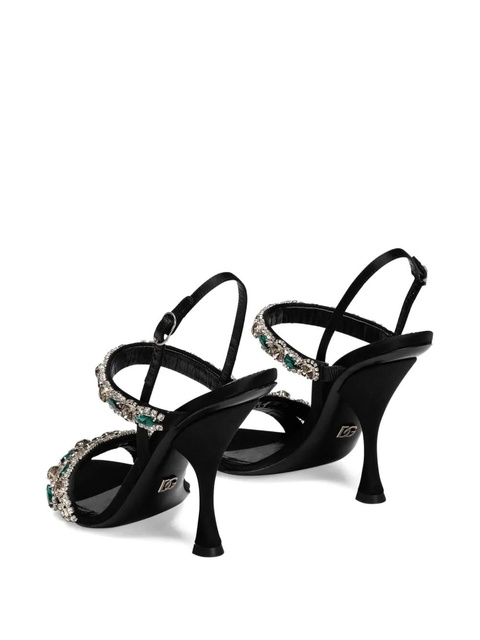 Dolce & Gabbana crystal-embellished sandals - Black - zdjęcie produktu nr 2