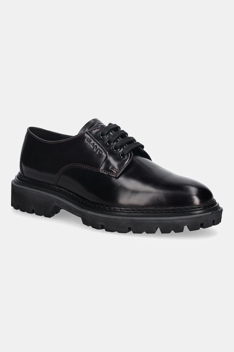 Gant półbuty skórzane Ivyhill damskie kolor brązowy na platformie 31531063 - zdjęcie produktu nr 1