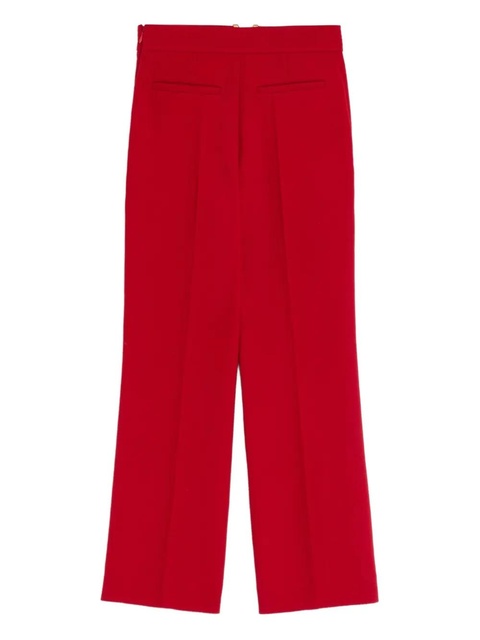 Valentino Garavani V-detail wool crepe trousers - Red - zdjęcie produktu nr 2