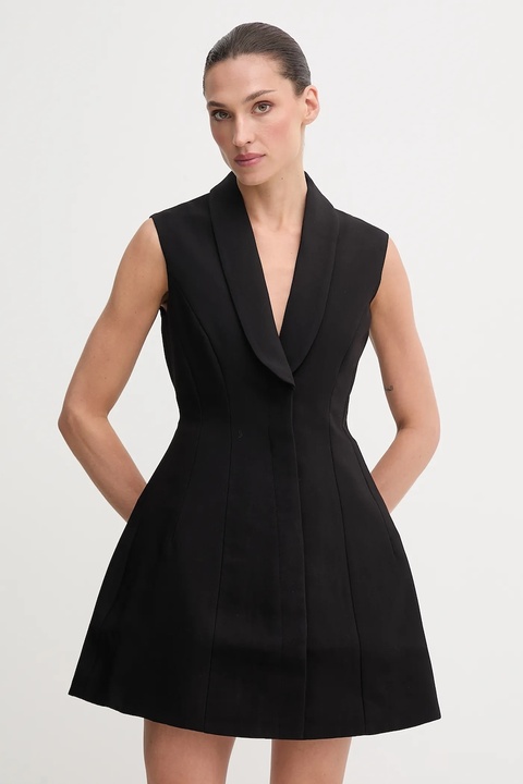 Bardot sukienka kolor czarny mini rozkloszowana 59724DB - zdjęcie produktu nr 1