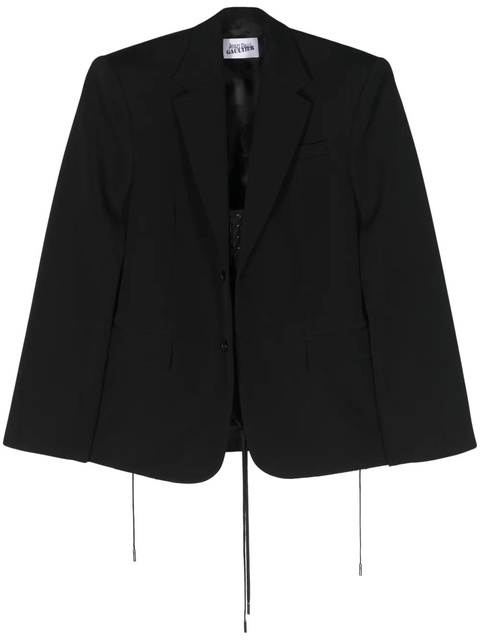 Jean Paul Gaultier single-breasted corset blazer - Black - zdjęcie produktu nr 1