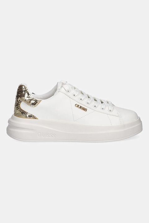 Guess sneakersy skórzane ELBINA10 damskie kolor biały FLFE10 ELE12 - zdjęcie produktu nr 2